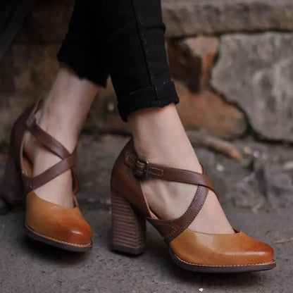 Ellis™ - Summer leather clogs