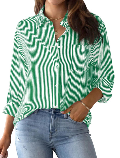 Lina™ - Striped office blouse