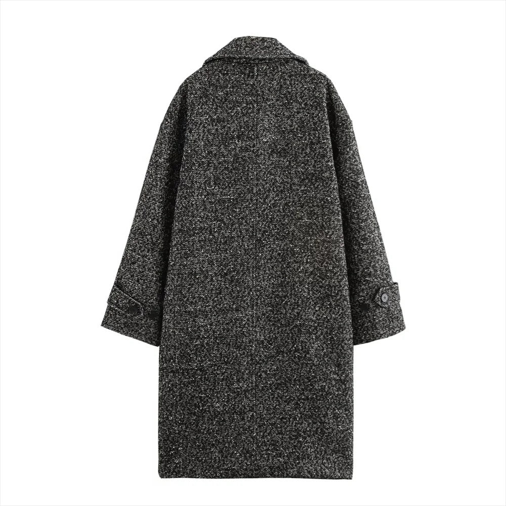 Frieda | Long wool coat with a classic cut