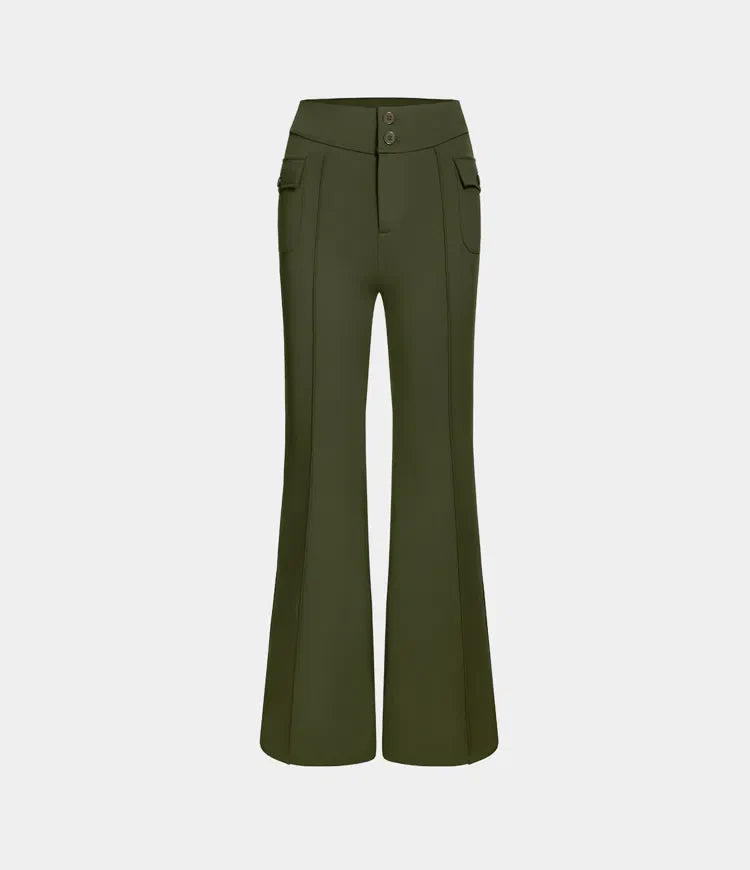 LOLLY™ - Casual high-waisted cargo pants with buttons and flap pockets