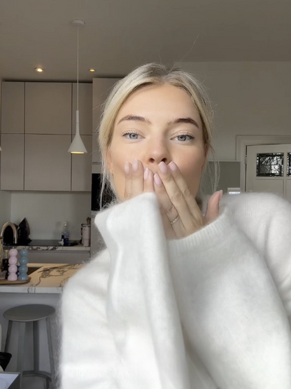 Cozy soft mohair knit sweater 