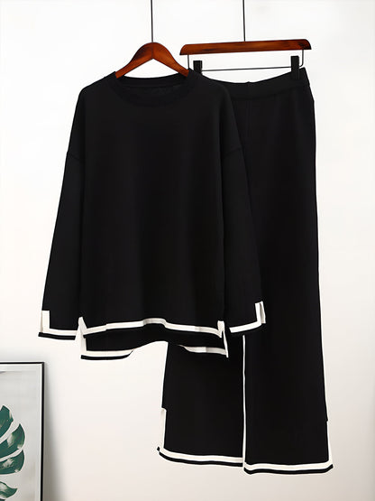 Classy Elastic Knit Lounge Set 