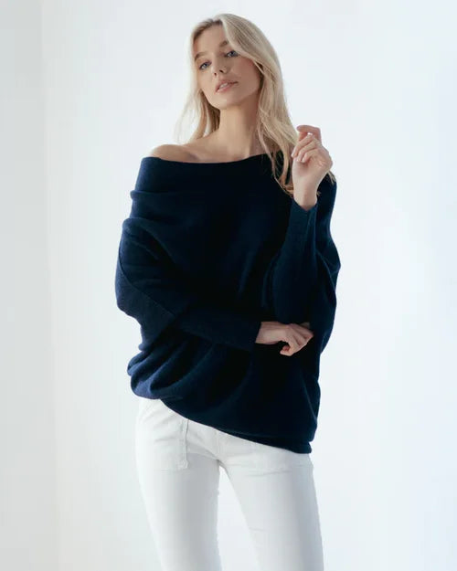 Jennie™ | Asymmetric draped sweater