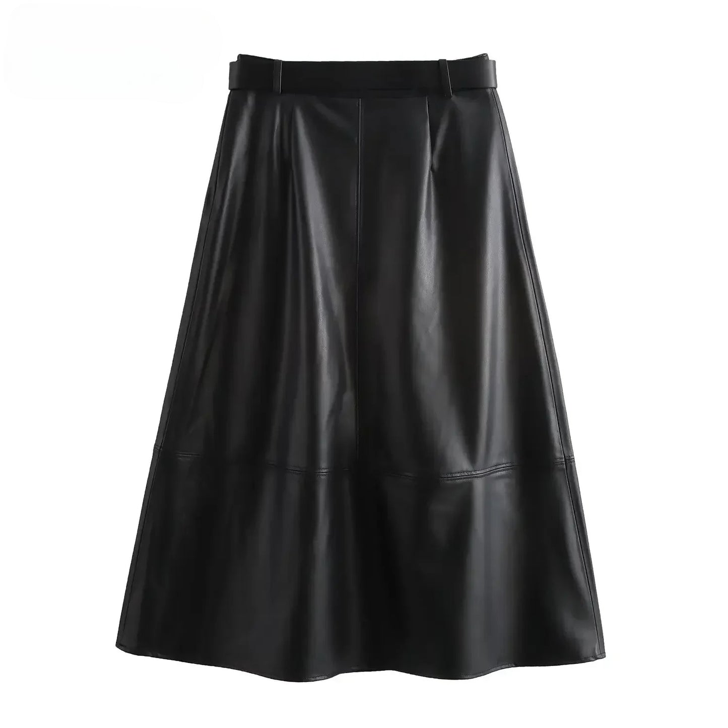 Ede™ – Elegant A-line skirt with belt