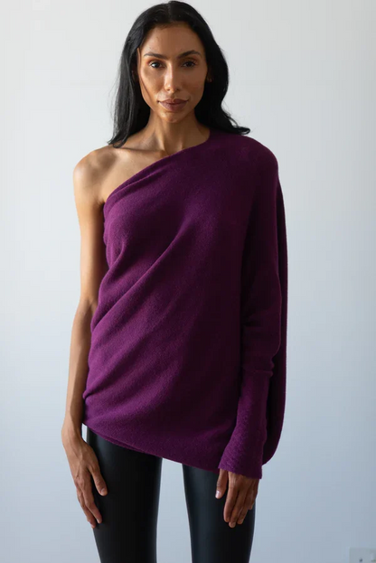 Mariemi™ | Asymmetric Draped Sweater