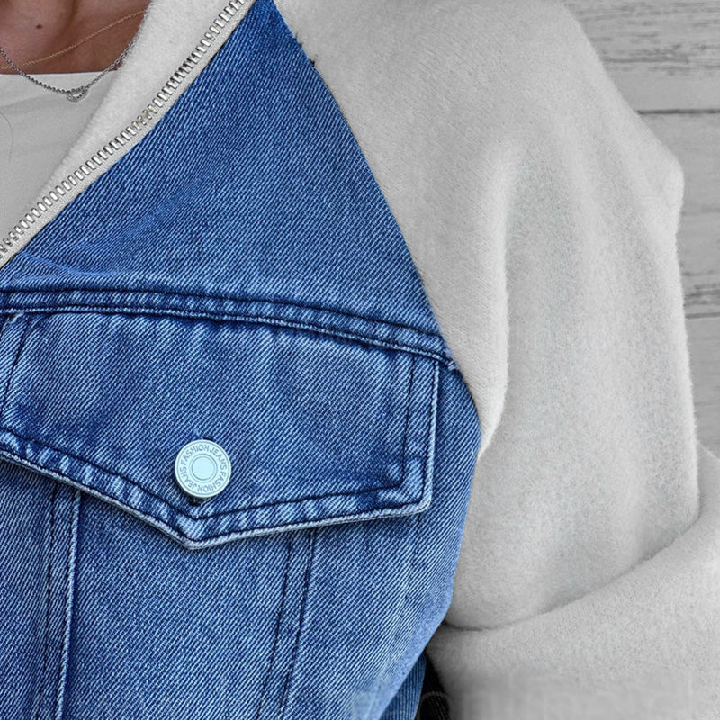 Classic casual women's denim jacket 
