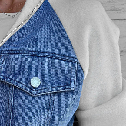 Classic casual women's denim jacket 