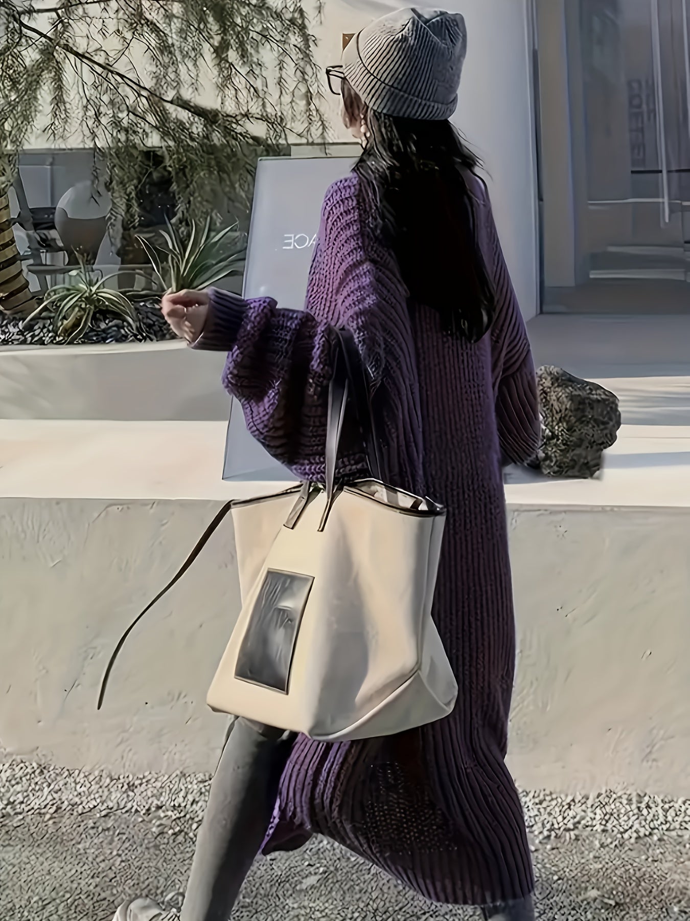 Cozy knit cardigan with belt for women 