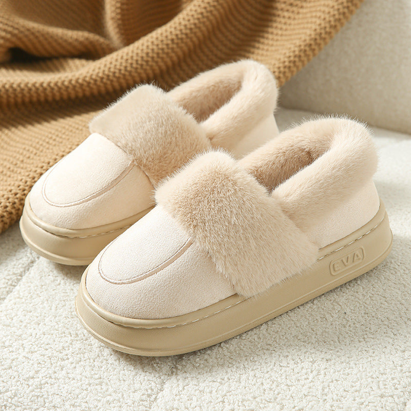 Cozy plush slippers for women 