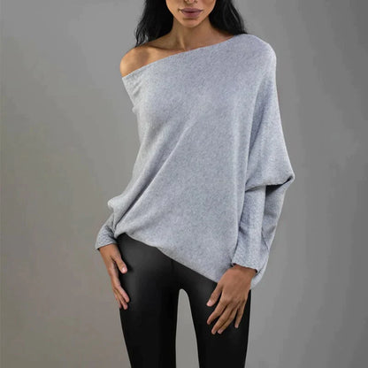Via™ - Asymmetric draped sweater 