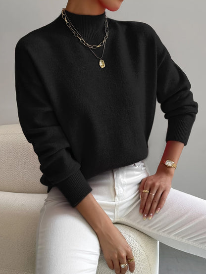 Cozy, elegant roll-neck sweater 