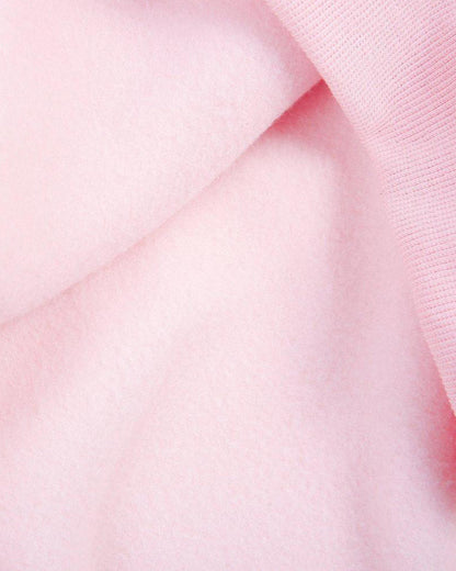 Cozy pink hooded sweatshirt with kangaroo pockets for women 