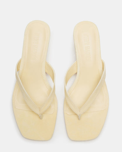 Chic suede pumps with a square toe 