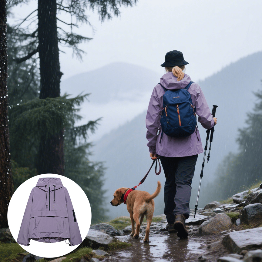 Women's 3-in-1 waterproof jacket for outdoor adventures 