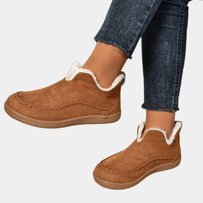 Cozy lined winter boots with non-slip soles 