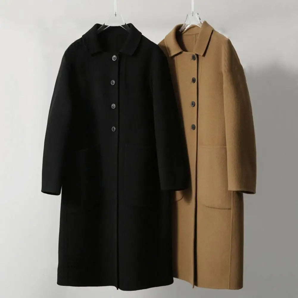 Frieda | Classic wool coat with pockets