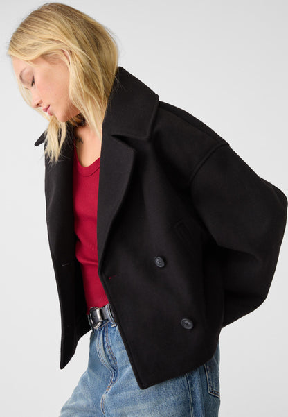 Timeless classic short coat for women 