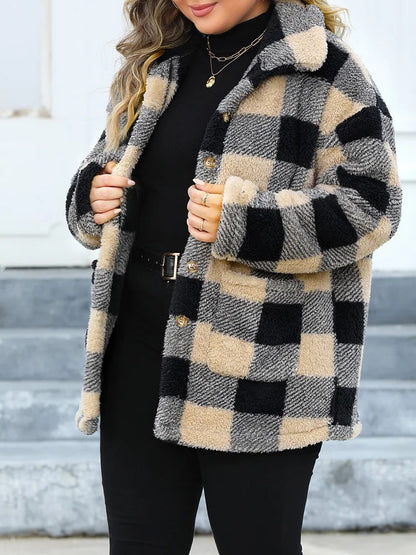 Adolf | Oversized Cozy Plaid Jacket