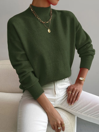 Cozy, elegant roll-neck sweater 