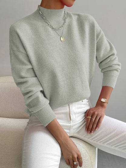 Cozy, elegant roll-neck sweater 