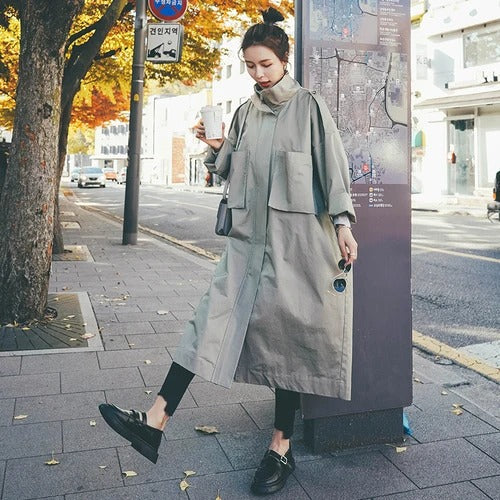 Karla | Long coat with hood
