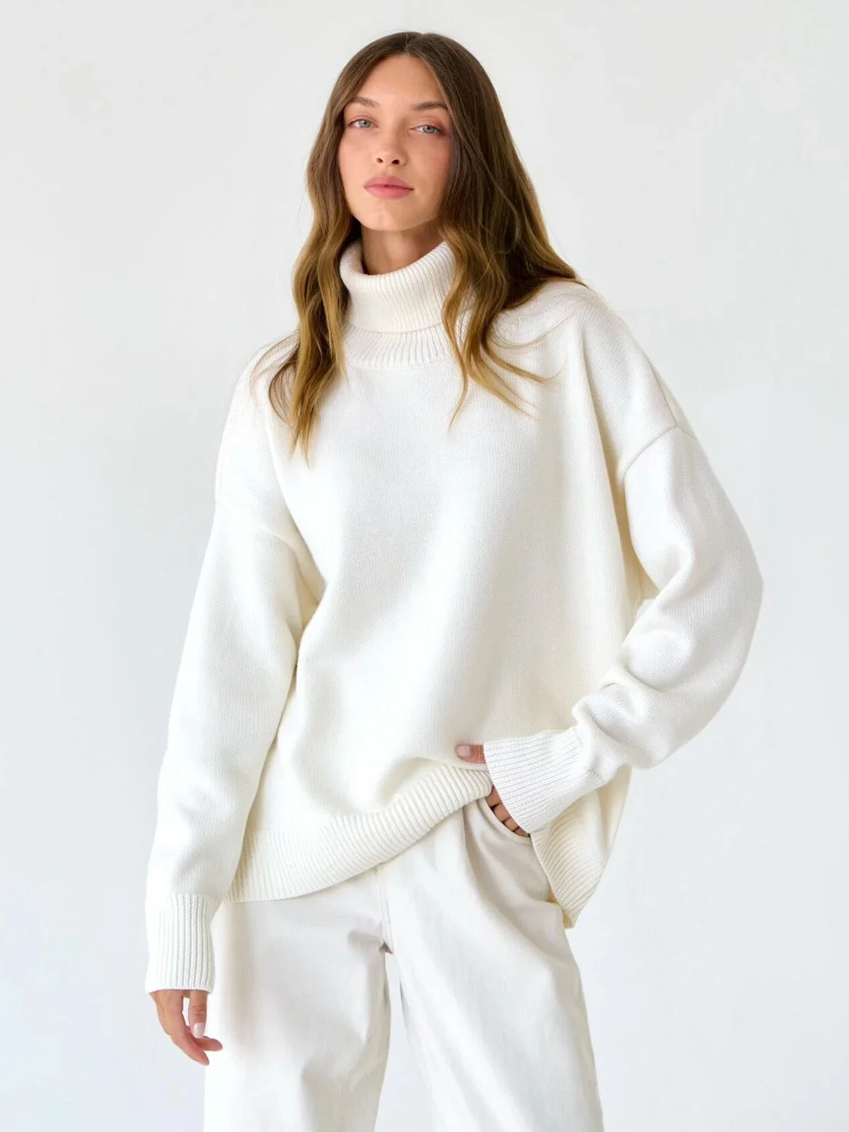 Adler™ – Cozy oversized turtleneck sweater