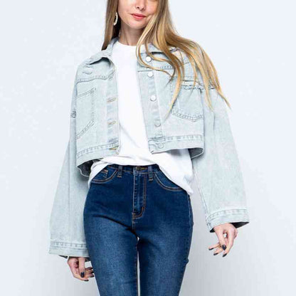 Melanie™ - Contemporary Collared Denim Jacket [Last Day Discount]