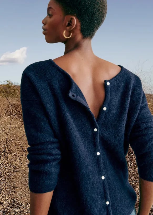 Cozy chunky knit cardigan sweater 