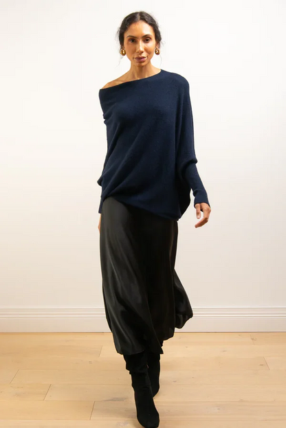 Mariemi™ | Asymmetric Draped Sweater