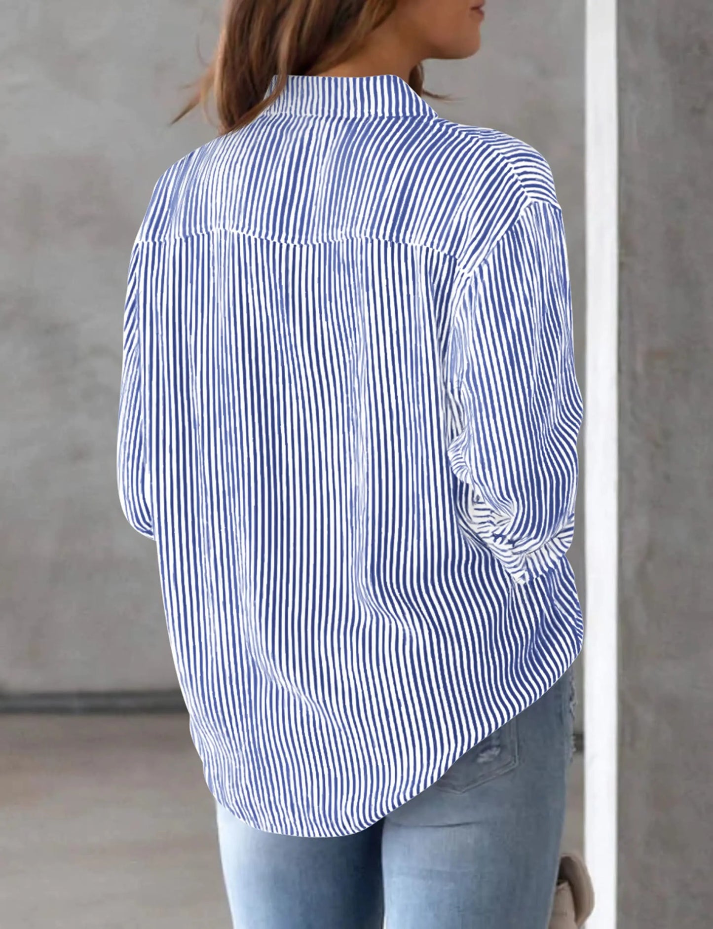 Lina™ - Striped office blouse