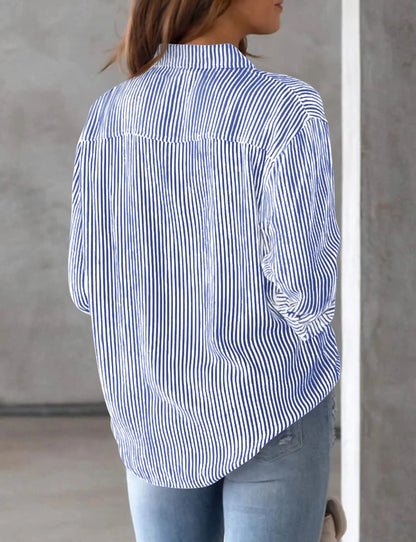 Lina™ - Striped office blouse