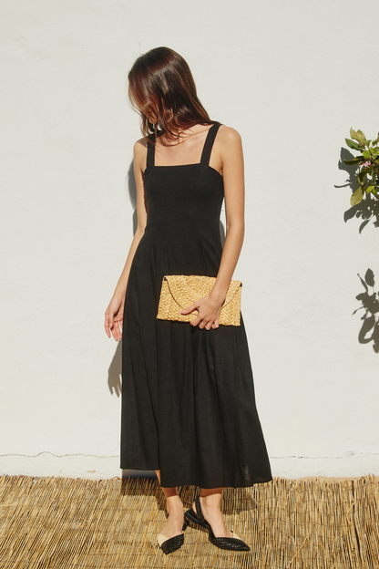 Karen | Elegant black midi dress