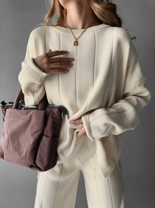 Astrid™ - Knitted sweater with structure