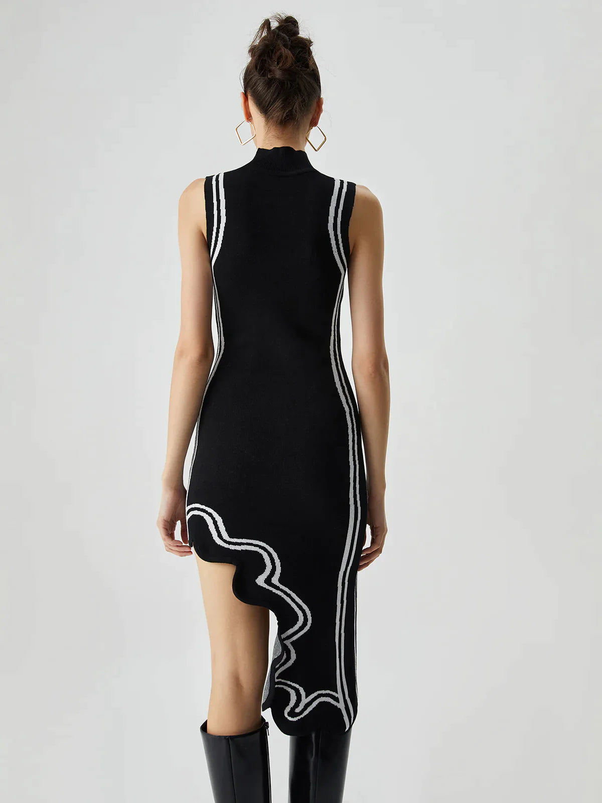 Valeria™ - Asymmetric knit dress 