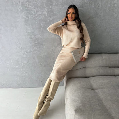 Lilian™ - Elegant set of sweater and skirt 
