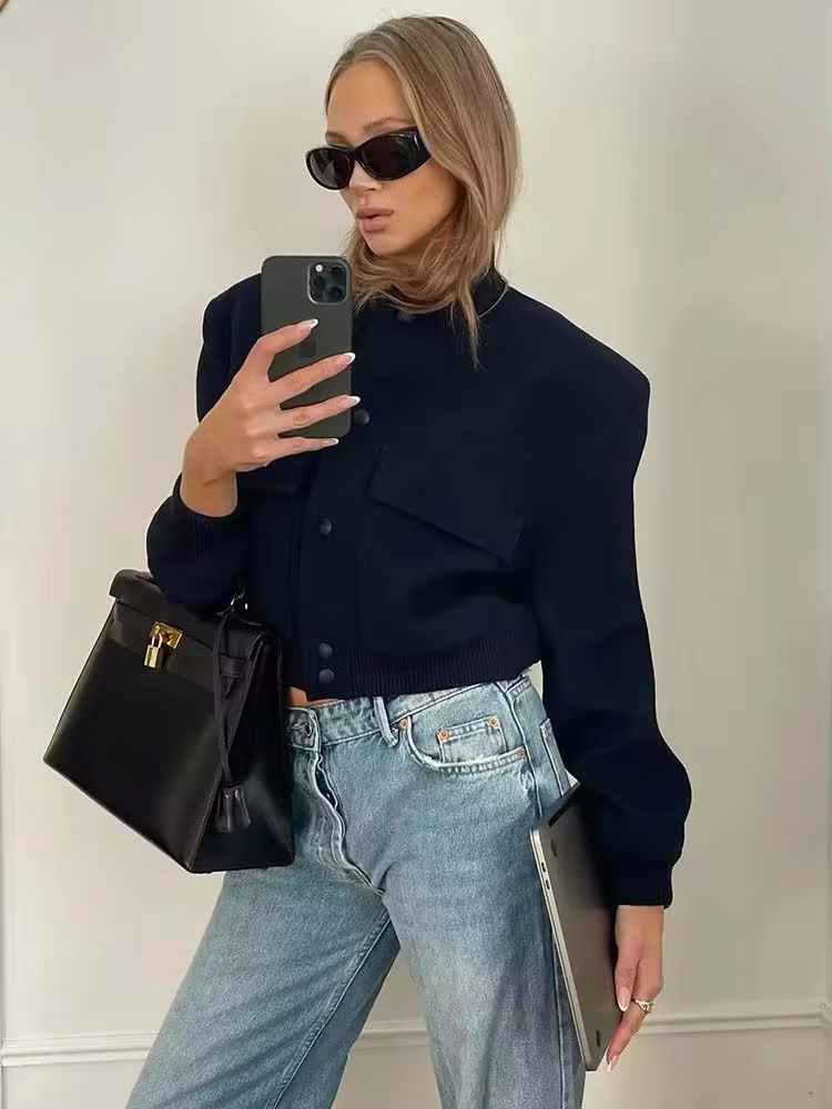 Gisela™ - Casual women's pocket jacket