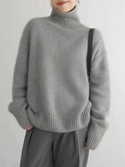Lin™ - Cashmere turtleneck sweater
