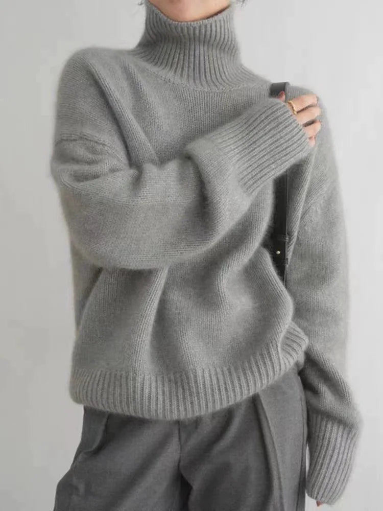Lin™ - Cashmere turtleneck sweater