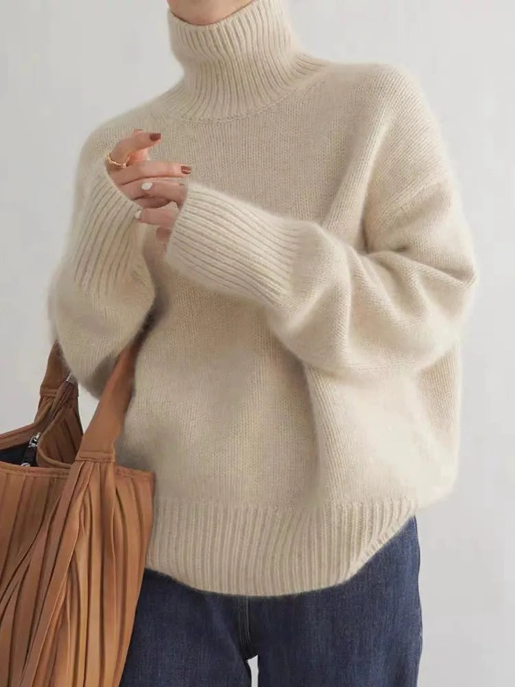 Lin™ - Cashmere turtleneck sweater