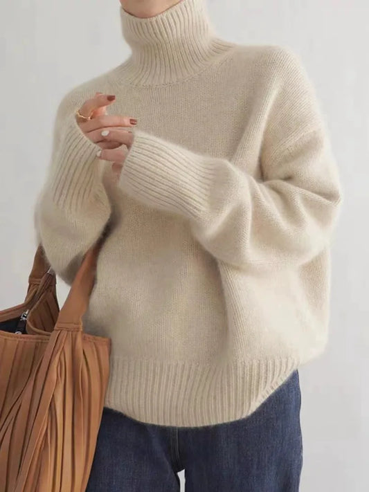 Lin™ - Cashmere turtleneck sweater