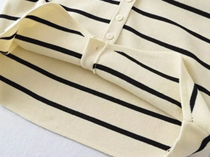 Lavelle™ - Striped Knitted Vest Sweater