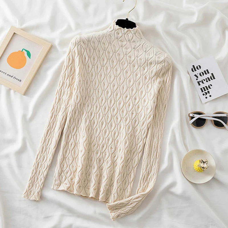 Bianca™ - Cashmere turtleneck sweater for women