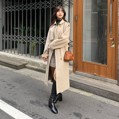 Erin™ - Double-Button Stencil Collar Coat [Last Day Discount]