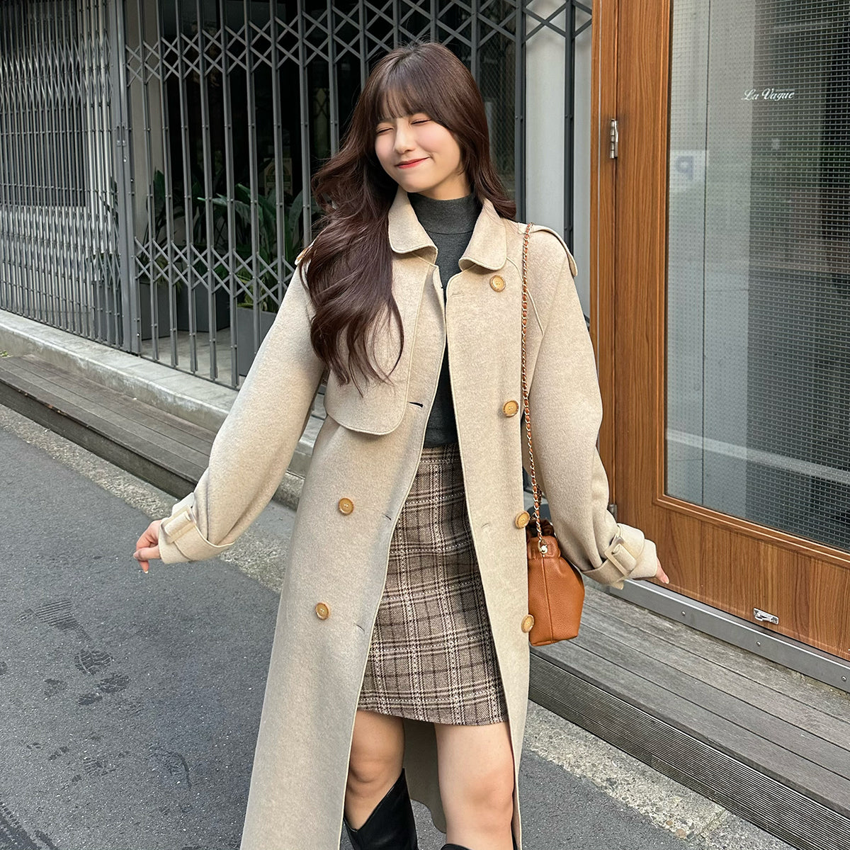 Erin™ - Double-Button Stencil Collar Coat [Last Day Discount]