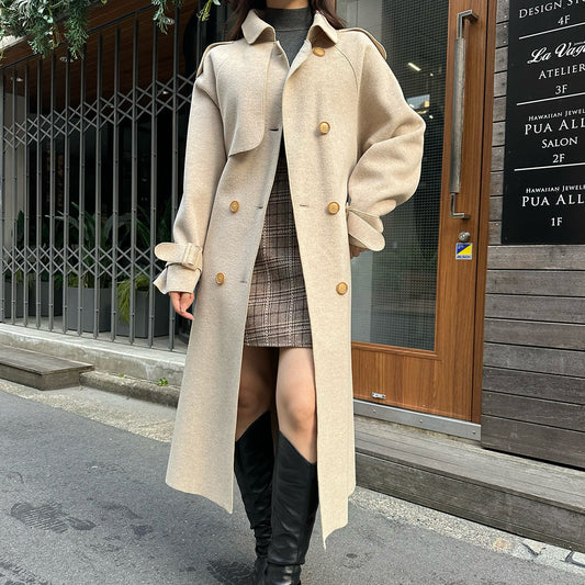 Erin™ - Double-Button Stencil Collar Coat [Last Day Discount]