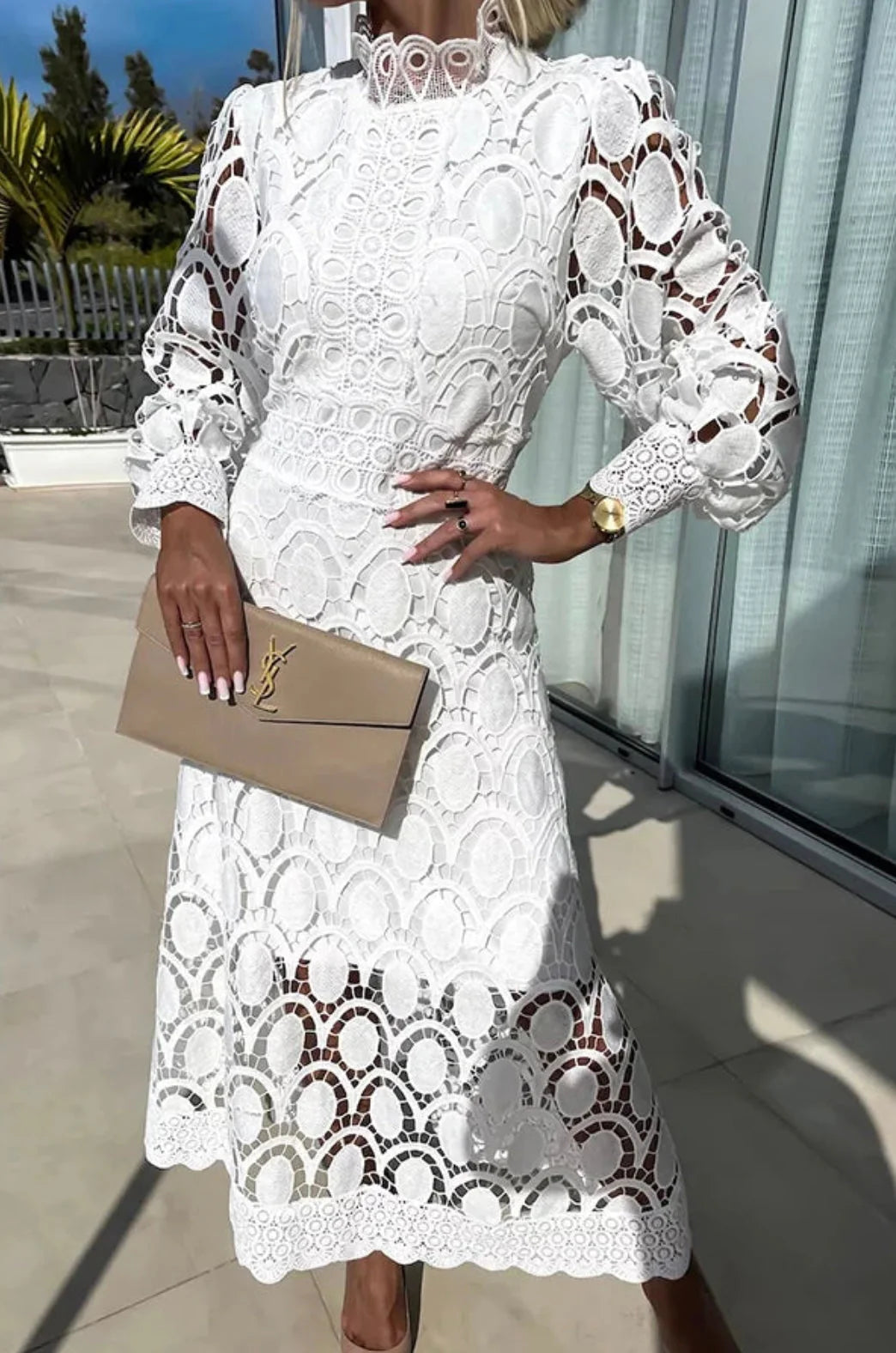 Gianna | Lace midi dress