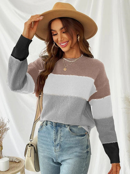 Thea™ - Striped knit sweater 