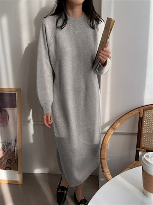 Frank™ - Cozy knit midi dress