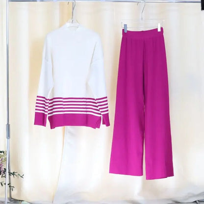 Nicole™ Women's Knitted Two-Piece Pajamas Set