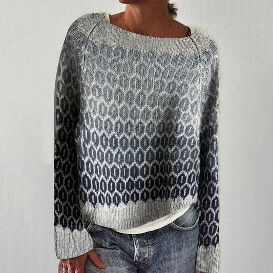 Noria™ - Grey sweater with details